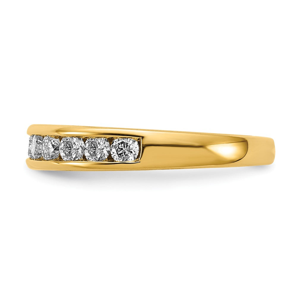 14k 3/4 carat Lab Grown Diamond VS+ F+ Complete Channel Set Band