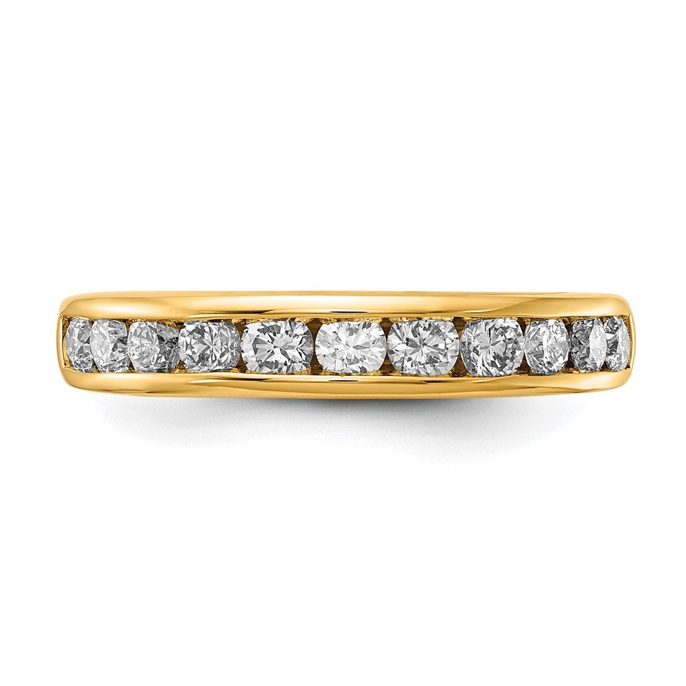 14k 3/4 carat Lab Grown Diamond VS+ F+ Complete Channel Set Band