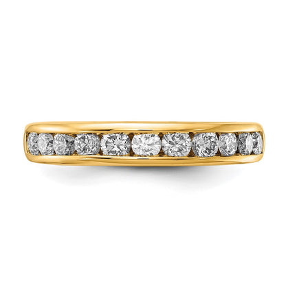 14k 3/4 carat Lab Grown Diamond VS+ F+ Complete Channel Set Band