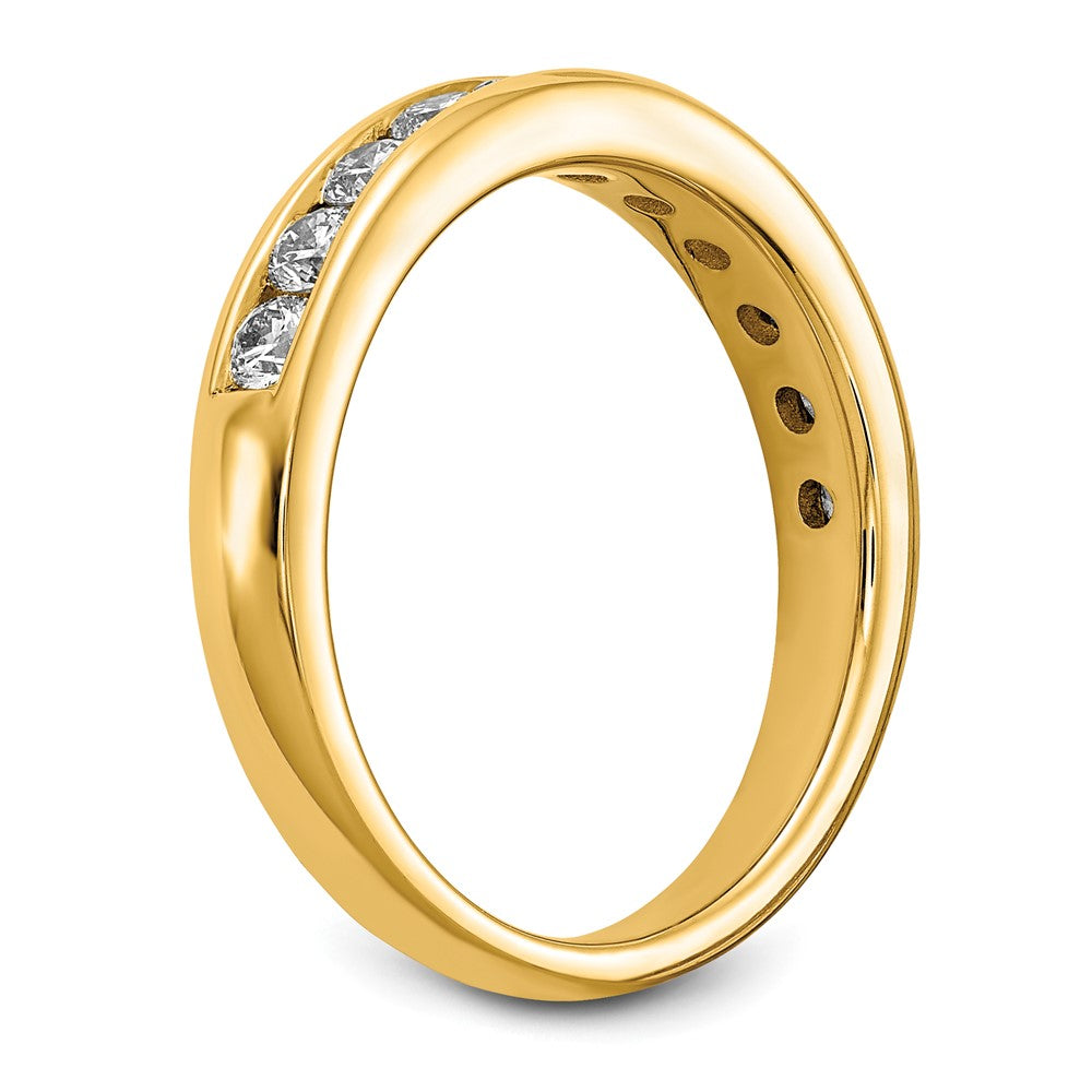 14k 3/4 carat Lab Grown Diamond VS/SI+ G+ Complete Channel Set Band