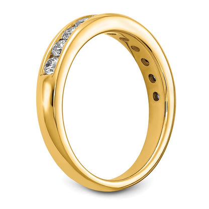 14k 3/4 carat Lab Grown Diamond VS+ F+ Complete Channel Set Band