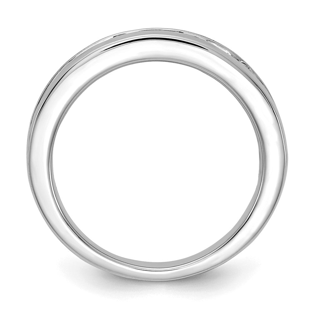14k White Gold 1 carat Lab Grown Diamond VS+ F+ Complete Channel Set Band