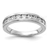 14k White Gold 1 carat Lab Grown Diamond VS+ F+ Complete Channel Set Band