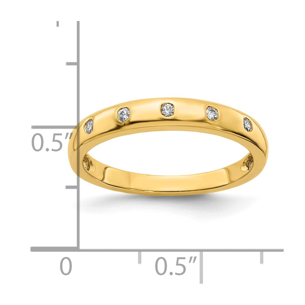 10K 5-stone 1/20 carat Diamond Ring