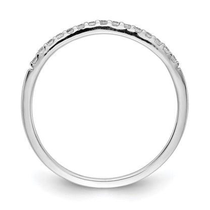 10K White Gold 1/8 carat Diamond Band
