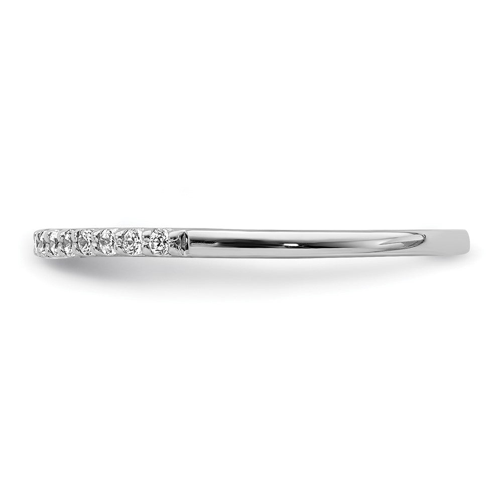 10K White Gold 1/8 carat Diamond Band