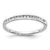 14k White Gold 1/6 carat Lab Grown Diamond VS/SI+ G+ Complete Channel Set Band