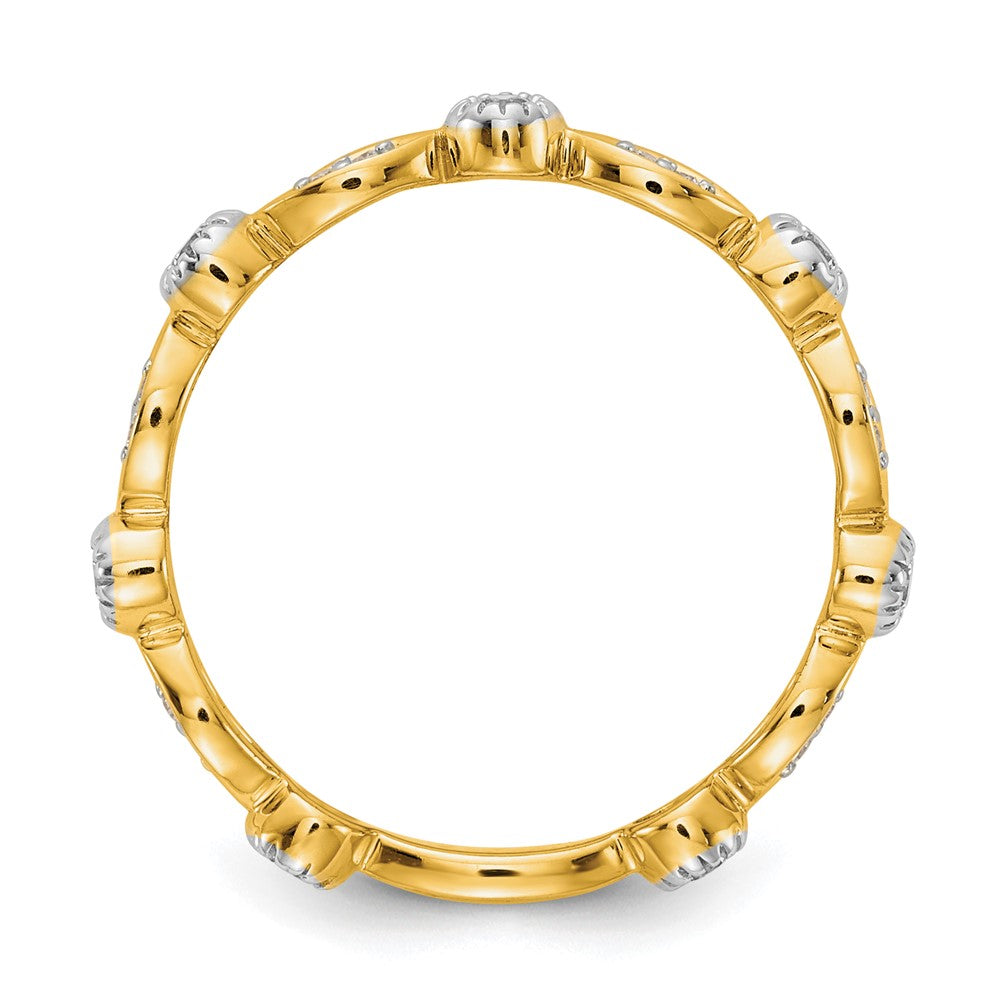 14k 1/5 carat Lab Grown Diamond VS/SI+ G+ Complete Fashion Band