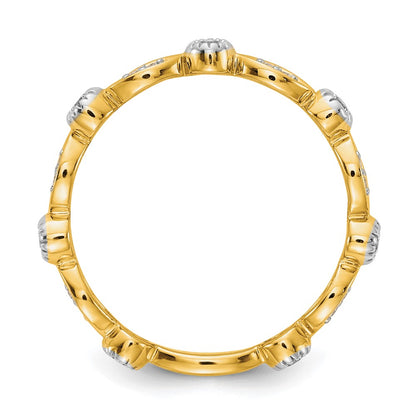 14k 1/5 carat Lab Grown Diamond VS/SI+ G+ Complete Fashion Band