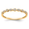 10K Yellow Gold 1/20 carat Diamond Fancy Band