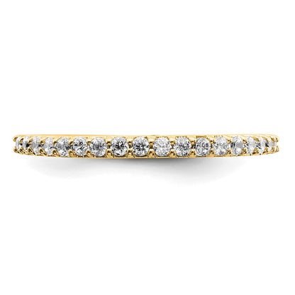 14k 1/4 carat Lab Grown Diamond VS/SI+ G+ Complete Wedding Band