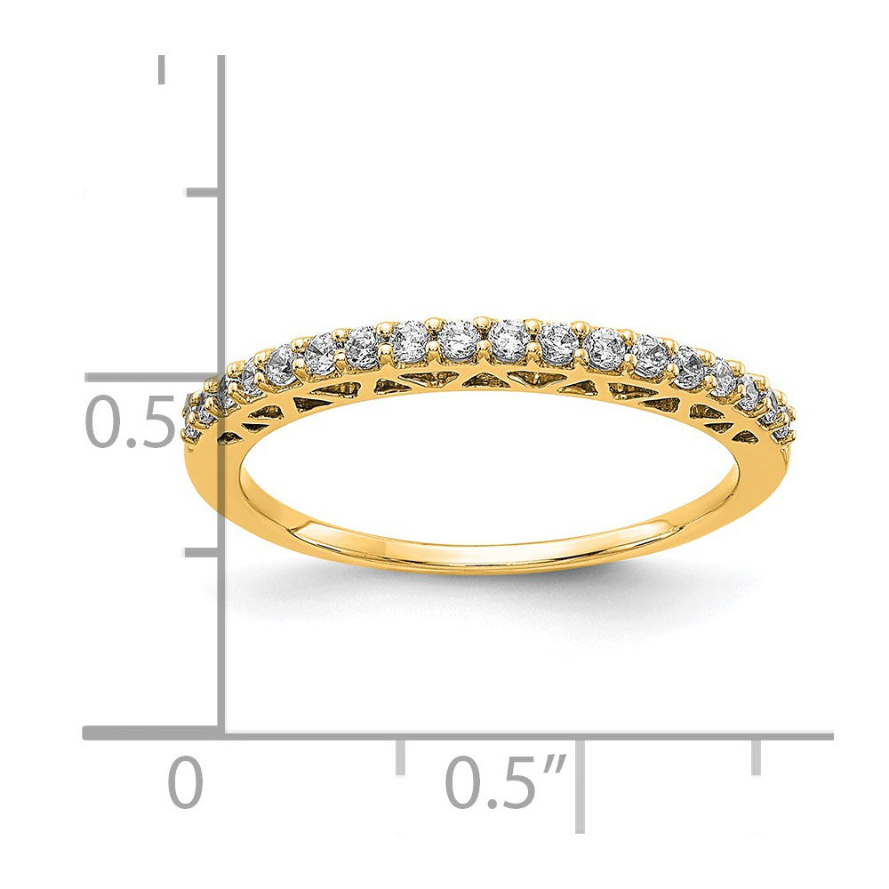 14k 1/4 carat Lab Grown Diamond VS/SI+ G+ Complete Wedding Band