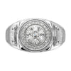 IBGoodman 14k White Gold 1/2 carat Lab Grown Diamond VS/SI+ G+ Complete Men's Ring