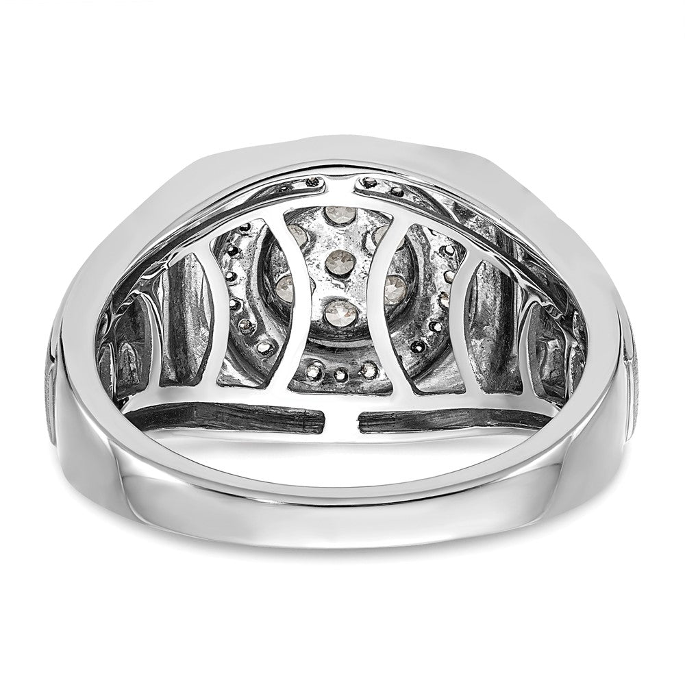 IBGoodman 14k White Gold 1/2 carat Lab Grown Diamond VS/SI+ G+ Complete Men's Ring