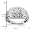 IBGoodman 14k White Gold 1/2 carat Lab Grown Diamond VS/SI+ G+ Complete Men's Ring
