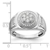 IBGoodman 14k White Gold 1/2 carat Lab Grown Diamond VS/SI+ G+ Complete Men's Ring