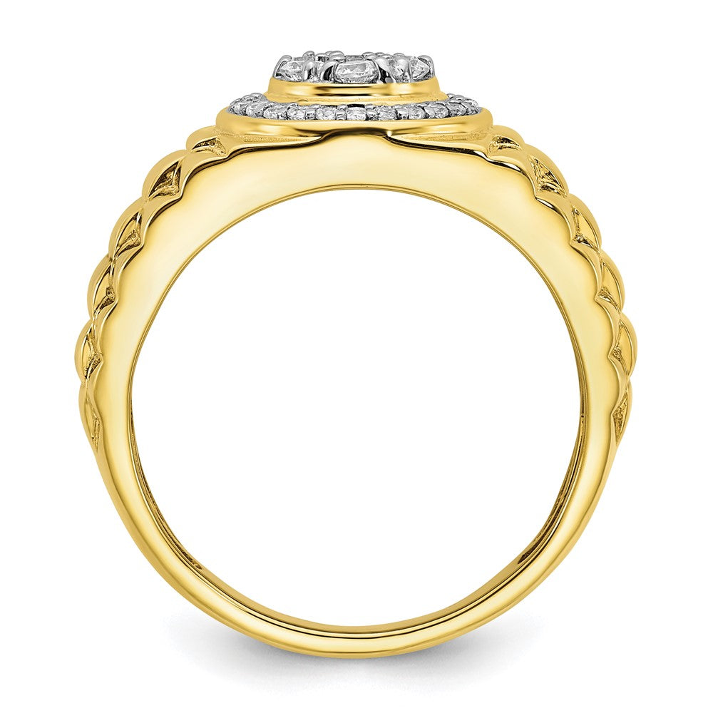 IBGoodman 10k 1/2 carat Lab Grown Diamond VS/SI+ G+ Complete Men's Ring