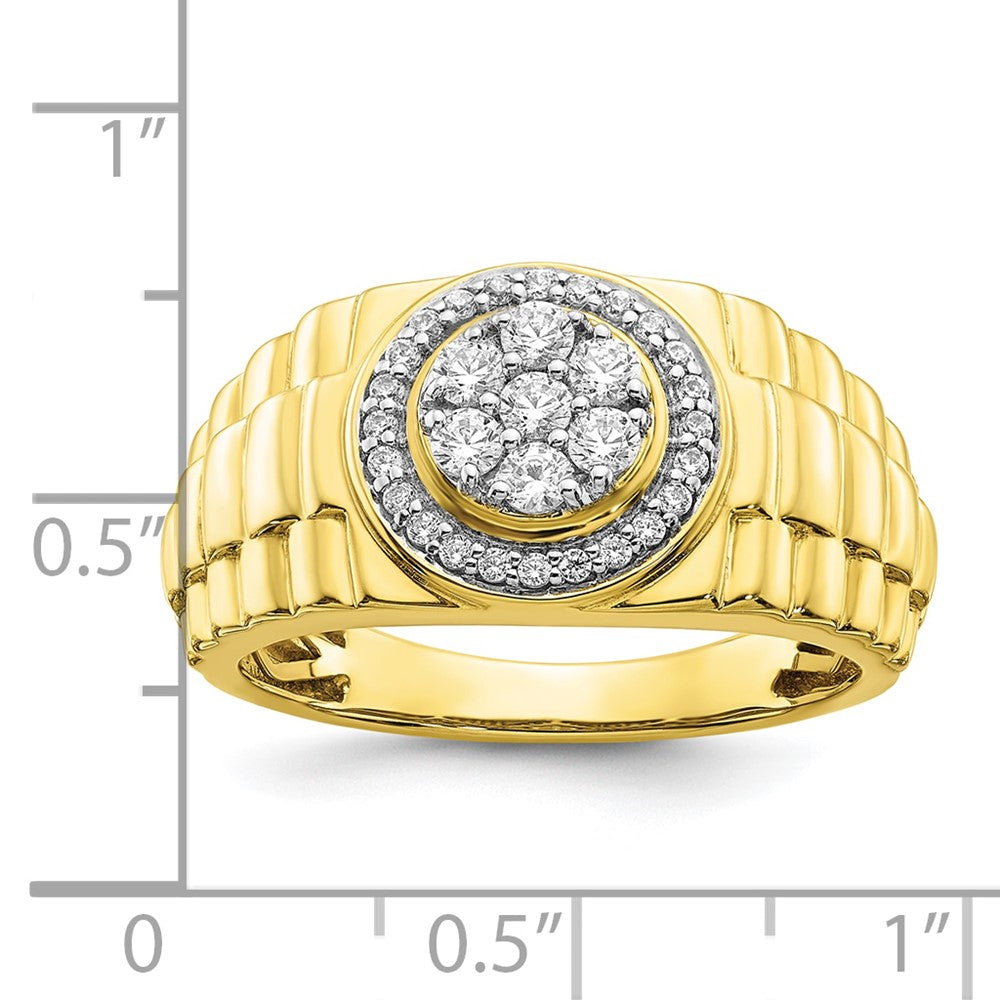 IBGoodman 10k 1/2 carat Lab Grown Diamond VS/SI+ G+ Complete Men's Ring