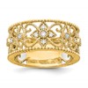 14k 1/4 carat Lab Grown Diamond VS/SI+ G+ Complete Fashion Band