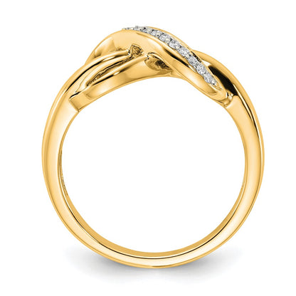 10K 1/15 carat Diamond Infinity Ring