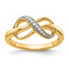 10K 1/15 carat Diamond Infinity Ring