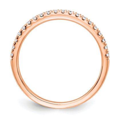 14k Rose Gold 1/4 carat Lab Grown Diamond VS/SI+ G+ Complete Wedding Band