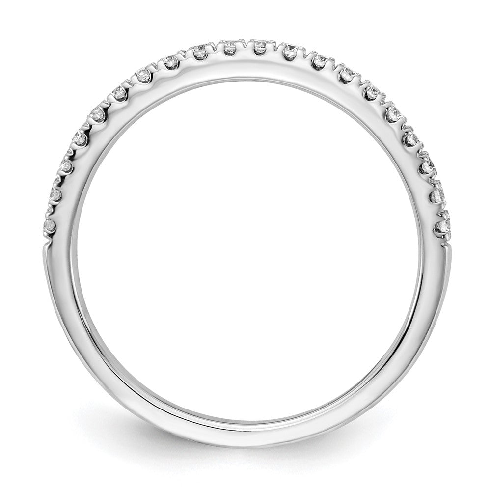 14k White Gold 1/4 carat Lab Grown Diamond VS/SI+ G+ Complete Wedding Band