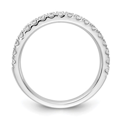 14k White Gold 1/2 carat Lab Grown Diamond VS/SI+ G+ Complete Wedding Band