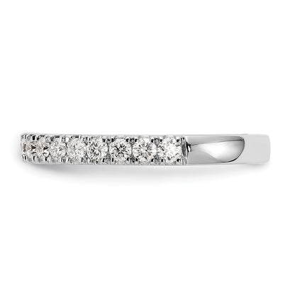14k White Gold 1/2 carat Lab Grown Diamond VS/SI+ G+ Complete Wedding Band