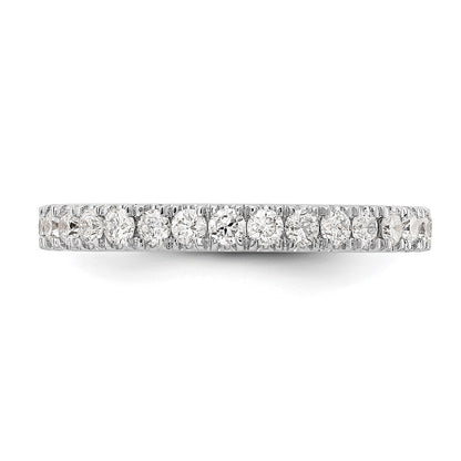 14k White Gold 1/2 carat Lab Grown Diamond VS/SI+ G+ Complete Wedding Band