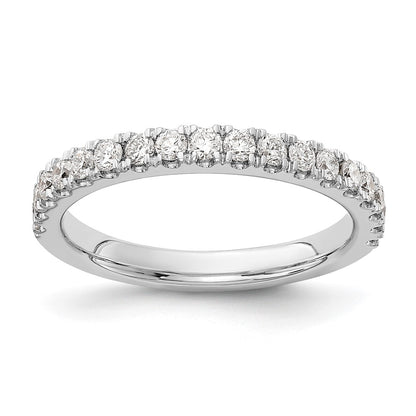 14k White Gold 1/2 carat Lab Grown Diamond VS/SI+ G+ Complete Wedding Band