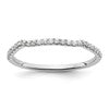 14K White Gold Lab Grown Diamond VS/SI+ G+ Band