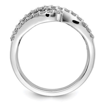 14k White Gold 5/8 carat Lab Grown Diamond VS/SI+ G+ and Lab Created Ruby Complete Ring