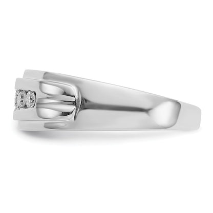 IBGoodman 14k White Gold 1/4 carat Lab Grown Diamond VS/SI+ G+ Complete Men's Band
