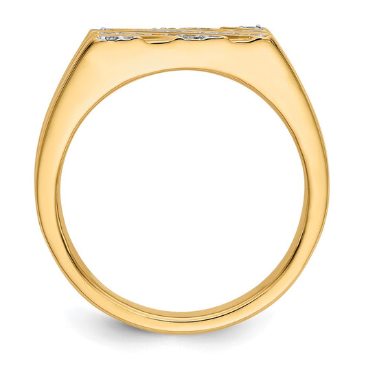 IBGoodman 14k 1/4 carat Lab Grown Diamond VS/SI+ G+ Complete Men's Ring