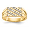IBGoodman 14k 1/4 carat Lab Grown Diamond VS/SI+ G+ Complete Men's Ring