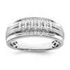 IBGoodman 10k White Gold 1/2 carat Lab Grown Diamond VS/SI+ G+ Complete Men's Ring