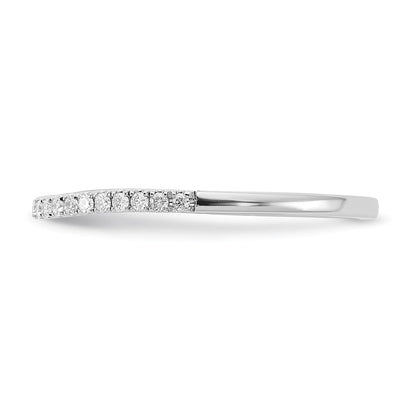 14k White Gold 1/6 carat Lab Grown Diamond VS/SI+ G+ Complete Wedding Band