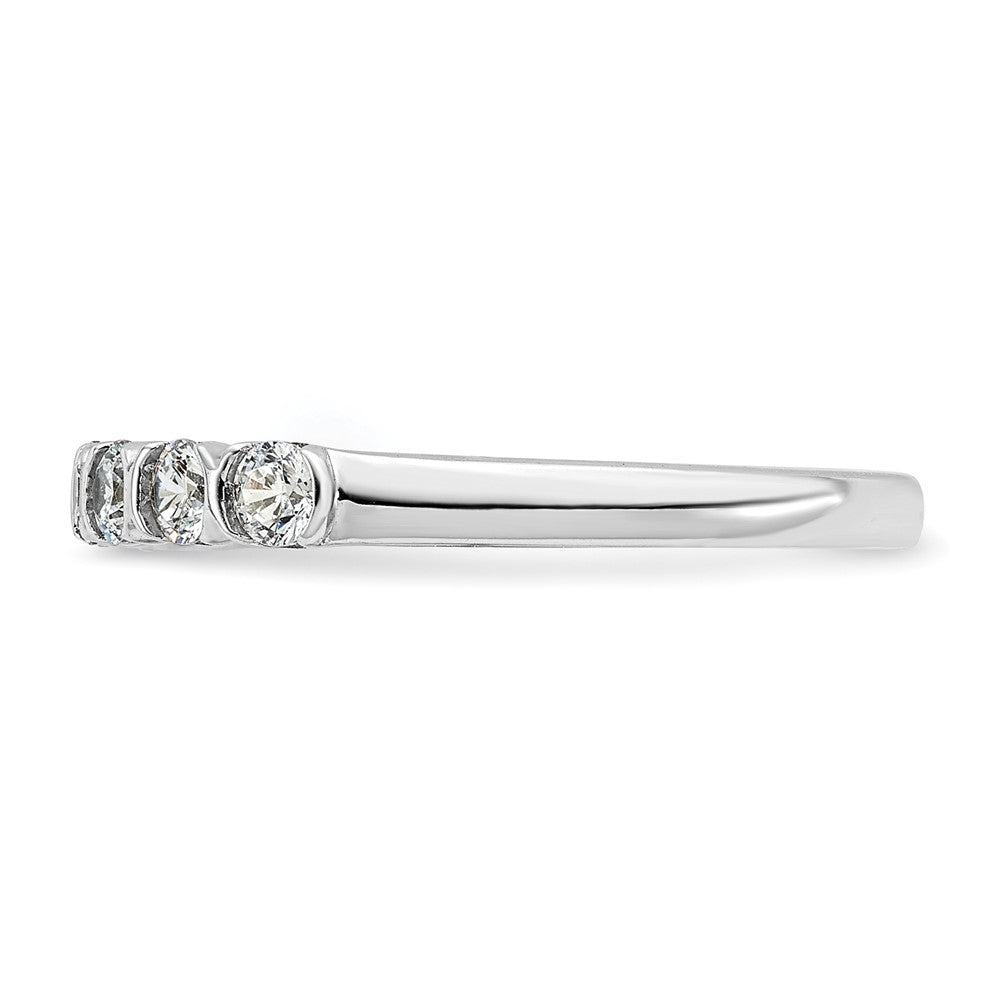 14K White Gold 7-Stone 1/2 carat Diamond Complete Wedding Band