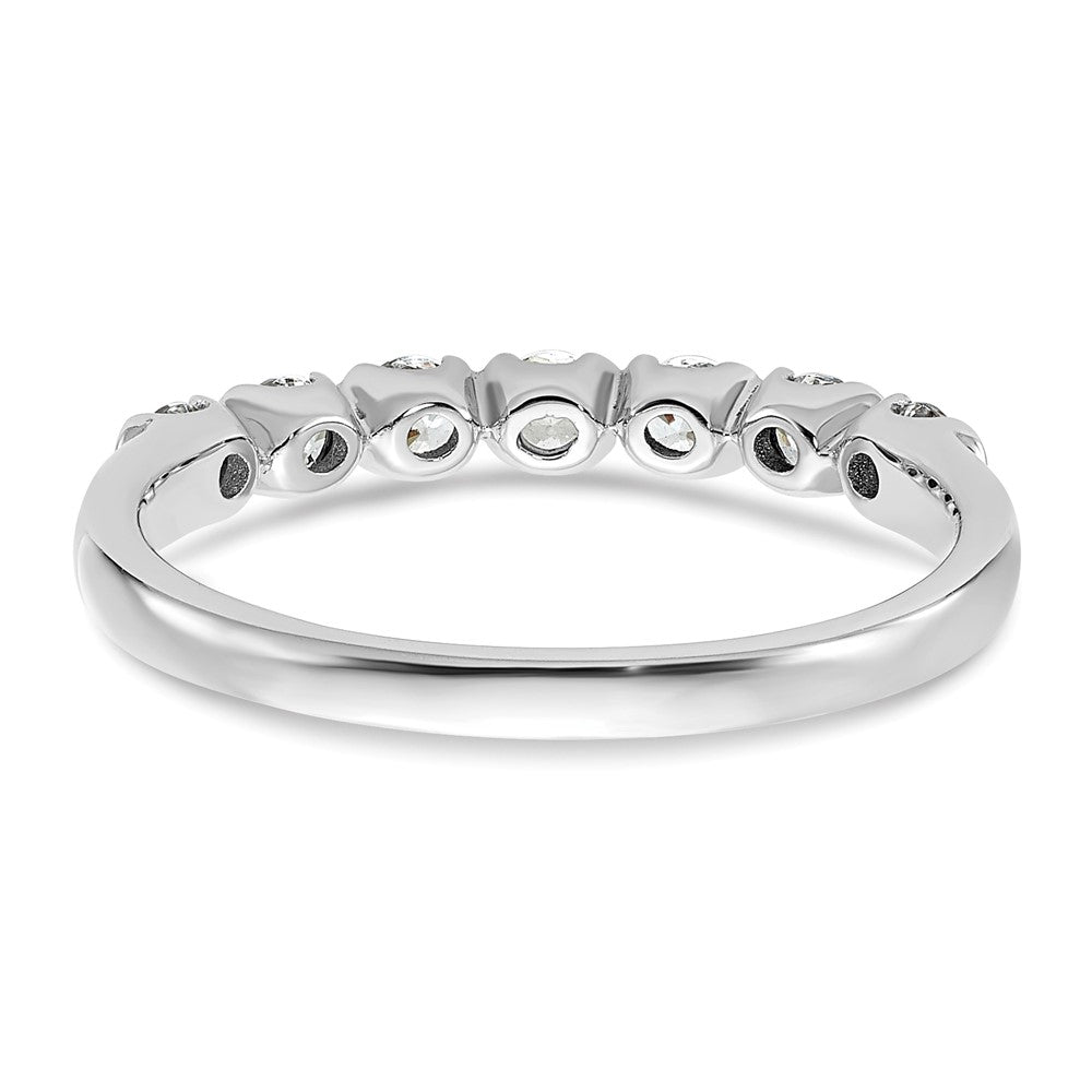 14K White Gold 7-Stone 1/2 carat Diamond Complete Wedding Band