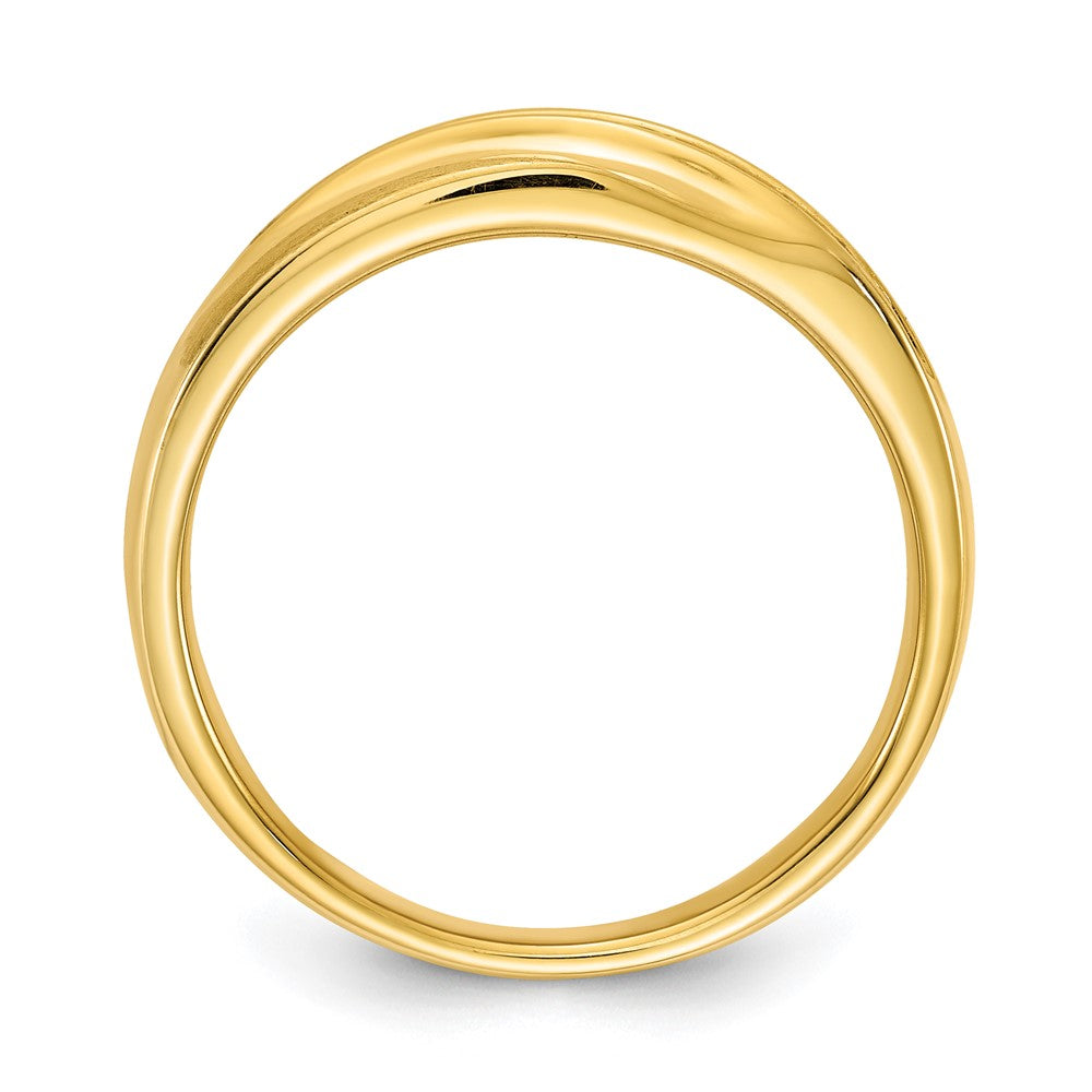 14k 1/5 carat Diamond Complete Men's Band : Satin E/W