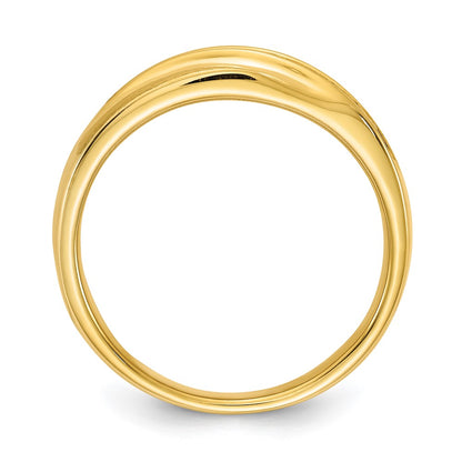 14k 1/5 carat Diamond Complete Men's Band : Satin E/W