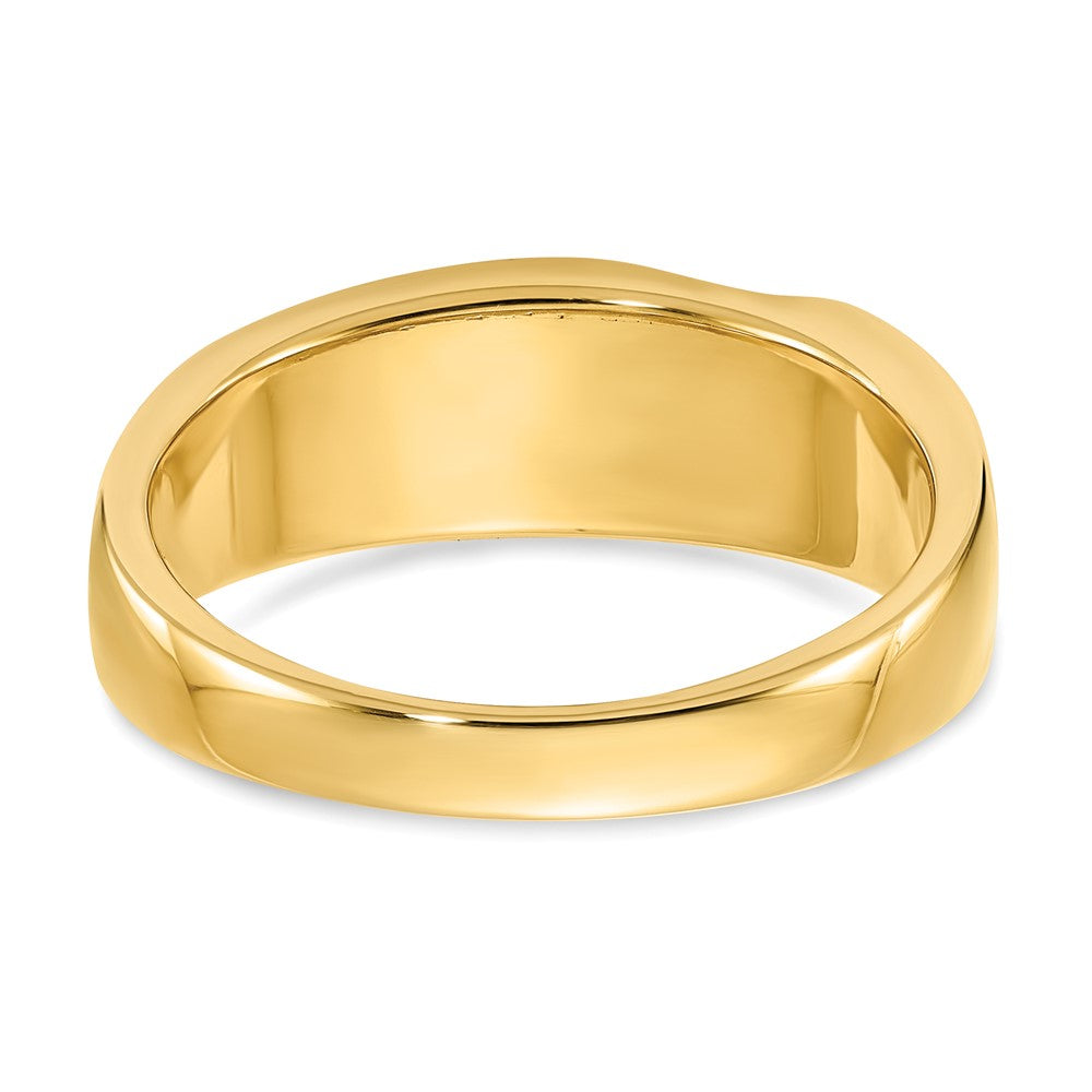 14k 1/5 carat Diamond Complete Men's Band : Satin E/W
