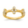 True Origin 14K Yellow Gold 1/5 carat Lab Grown Diamond VS+ F+ Bloom Complete Fashion Ring
