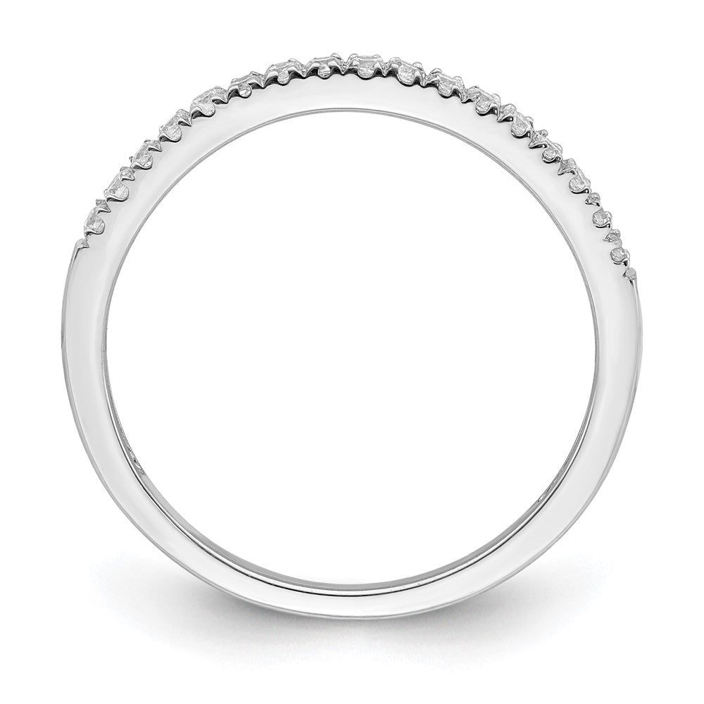 Blooming Bridal 14k White Gold 1/6 carat Diamond Complete Wedding Band