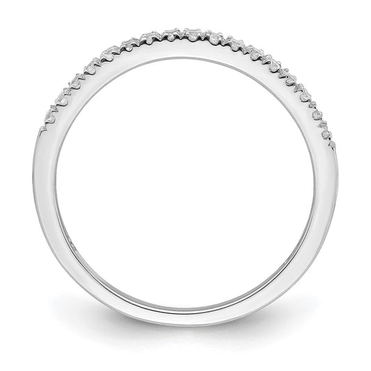 Blooming Bridal 14k White Gold 1/6 carat Diamond Complete Wedding Band
