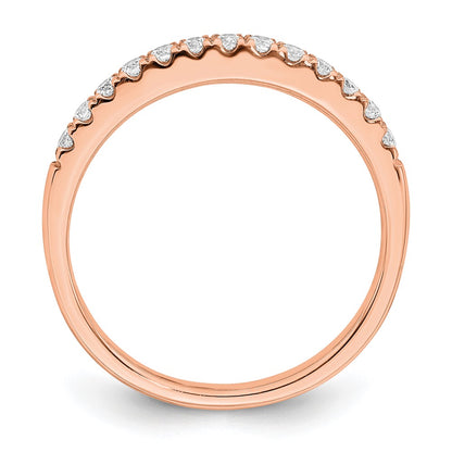 Blooming Bridal 14k Rose Gold 1/4 carat Diamond Complete Wedding Band
