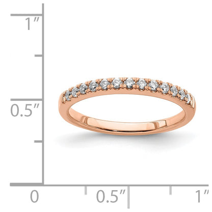 Blooming Bridal 14k Rose Gold 1/4 carat Diamond Complete Wedding Band