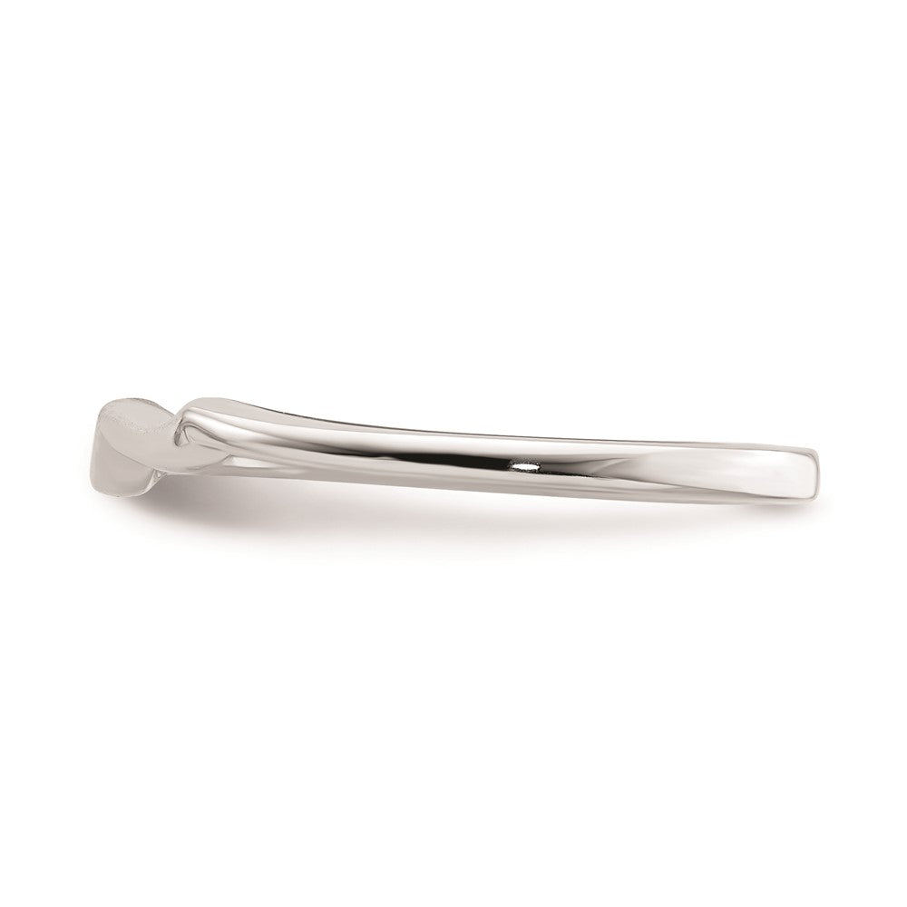 10k White Gold Contoured Wedding Band