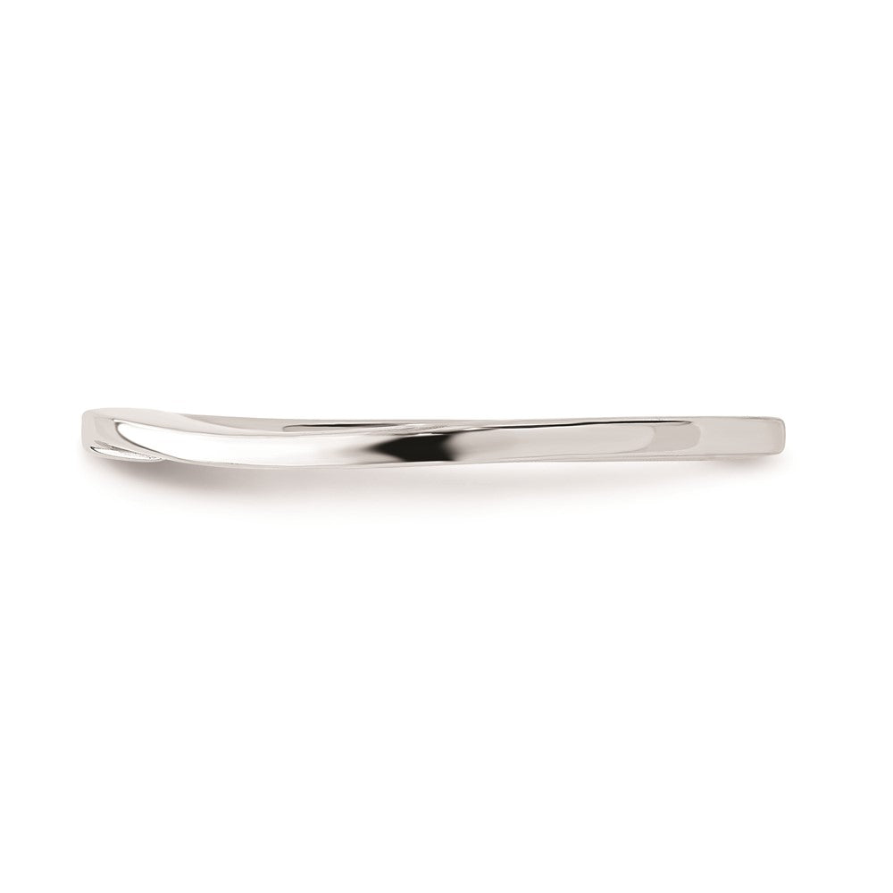 10k White Gold Contoured Wedding Band